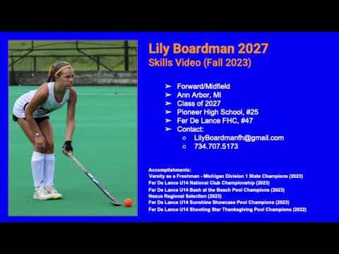 Video of Lily Boardman 2027 Skills Video Fall 2023