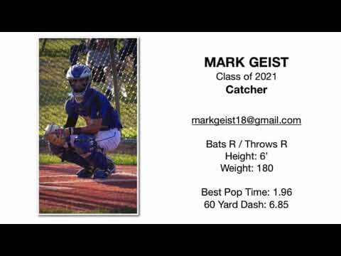 Video of Mark Geist - Baseball Recruiting Video - Catcher - Class of 2021