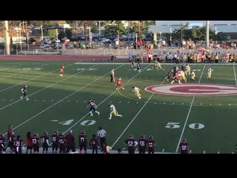 Video of Freshmen SZN, 11 tackles 2 TFL 3 Pass breakups 1 INT in two games
