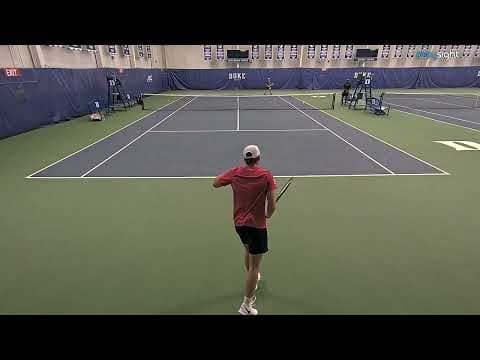 Video of 5/14/22: Durham Academy vs Providence Day #5 Singles: Freshman Jet Bilsborrow (Green Shirt) 7.18 UTR vs Senior Cameron Rosbrook 6.16 UTR 