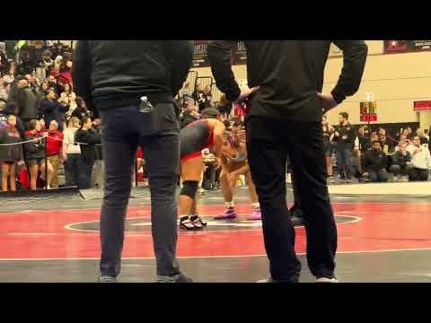 Video of Elizabeth women’s tournament NJ 165 pound 1st period pin 