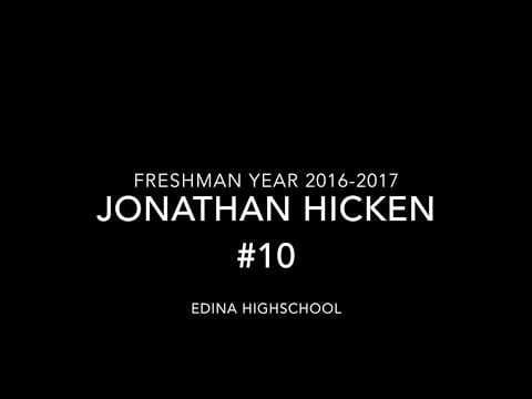 Video of Jonathan Hicken #10 (Winter 2016-17) Edina High Freshman Highlights