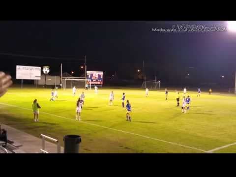 Video of 2 throw ins and goal by freshman in varsity game