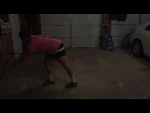 Video of Glide resistance training, 13 yrs old (side view)