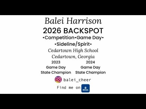 Video of Balei Harrison Highlights