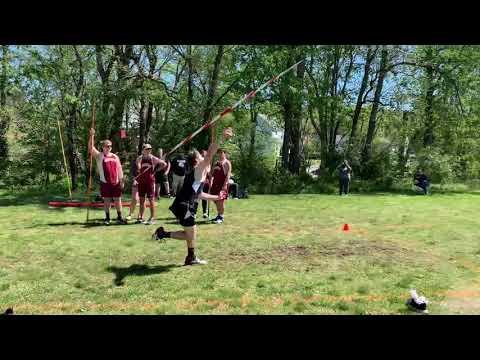 Video of 05/01/21 Javelin Throw County Championships - 1st Place County Champion - 148’5