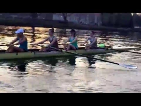 Video of Me rowing in a 4. I am 3 seat