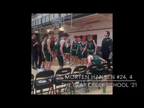 Video of Morten Hansen - Basketball Junior Year Class of 2021 Highlights