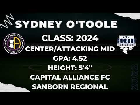 Video of Sydney O’Toole College Recruit