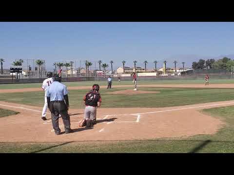 Video of Christopher's line drive double with a RBI