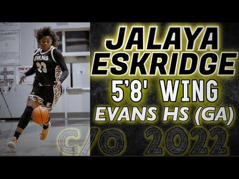 Video of Jalaya Eskridge 5'8" Wing CO 2022 Evans HS 2020-21 Basketball Season Highlights