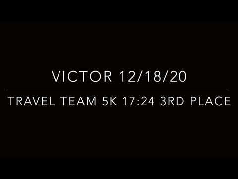 Video of Victor Paniagua Travel team 5K 12/18/20