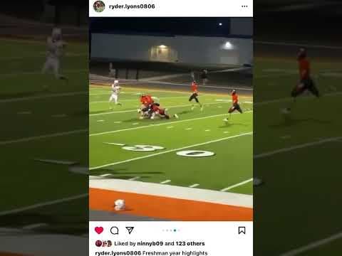 Video of Ryder Lyons #10 some Freshman year QB highlights