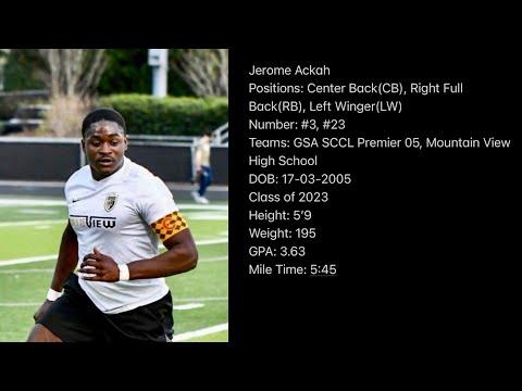 Video of Jerome Ackah 2021-22 Season Highlights
