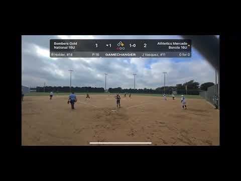 Video of double to right center against bombers gold national 16u