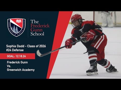 Video of Sophia Dadd GOAL - GUNN vs GA 12.18.24 - Class of 2026 - #24 Defense