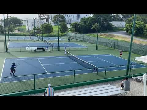 Video of Sebastien Byng (Blue Shirt) vs Zachary Cohen(11.2 UTR)