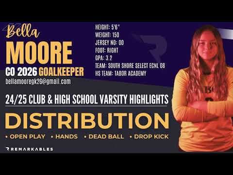 Video of Distribution highlight film 24/25 Club and HS soccer season