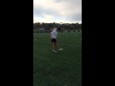 Video of Diana Gracia Juggles a Tennis Ball
