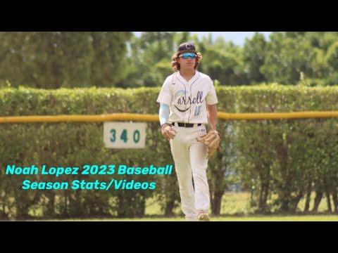 Video of Noah Lopez 2023 Baseball Season Stats/Video