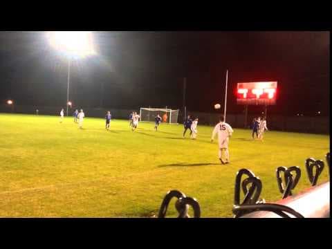Video of Brett Wardlaw soccer: #15 (white jersey) with the throw in then takes the kick on goal - 01.12.16 