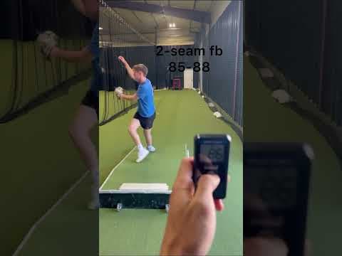 Video of Top velo 91 Dec. 2023 bullpen session 