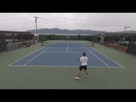 Video of UTR 5.8 vs 6.x Tennis: Fred vs Julian
