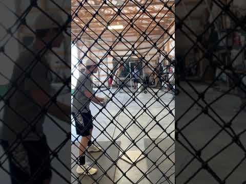 Video of Lane Hitting Lesson-Live Toss -Behind View (Mike Anderson)
