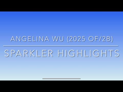 Video of Angelina Wu (2025) Colorado Sparkler Highlights