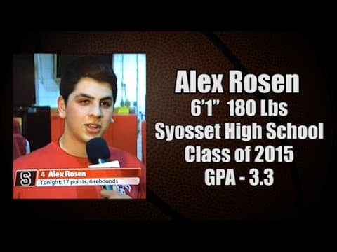 Video of Alex Rosen Highlight Film Recruiting Tape 