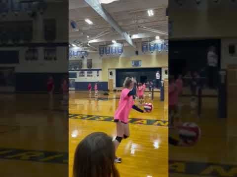 Video of Jump serve seam between 5&6