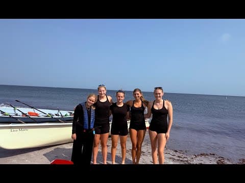 Video of Coastal Rowing Race,  4.5 miles; Stroke Seat