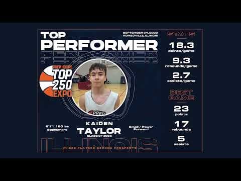 Video of Illinois Prep Hoops Top 250 Expo (Top Performer!) - September 24, 2022 Highlights