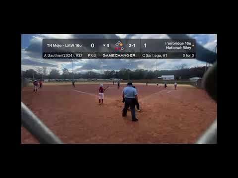 Video of Scenic City Fall Showcase vs Ironbridge 16u National Riley