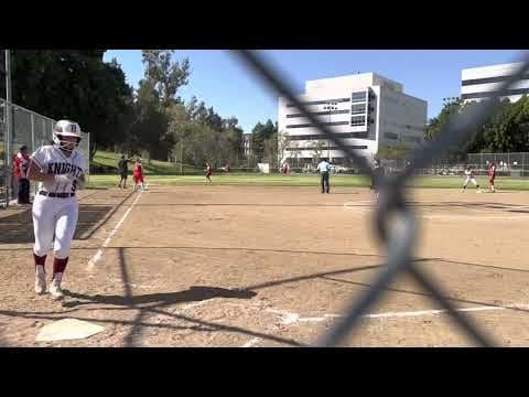 Video of Double to the fence,  With a 10-7 win against John Glenn Highschool