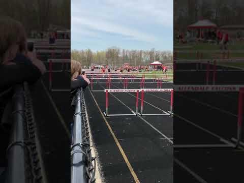 Video of 100m Hurdles 4-25-19// 17.89