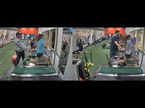 Video of SPEED TRAINING BEFORE AND AFTER  - Congratulations to AR athlete, Bonita Brigido, on hitting a new PR and a Moosic center record for females by running 19mph for a full 6 seconds! This video comparison shows Bonita's first speed workout with us in which s