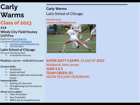 Video of Carly Warms Super Sixty (Class of 2023) June 4 & 5 Highlight Video