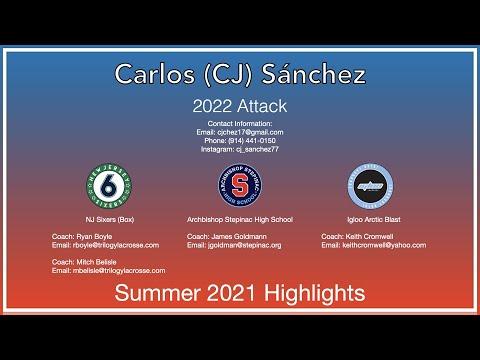 Video of CJ Sanchez Summer 2021 Lacrosse Highlight Video