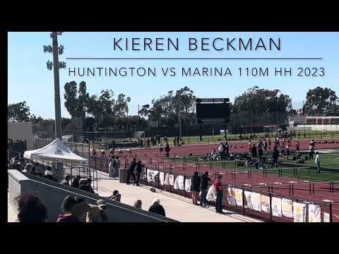 Video of Kieren Beckman Huntington vs Marina 110m HH 15.43