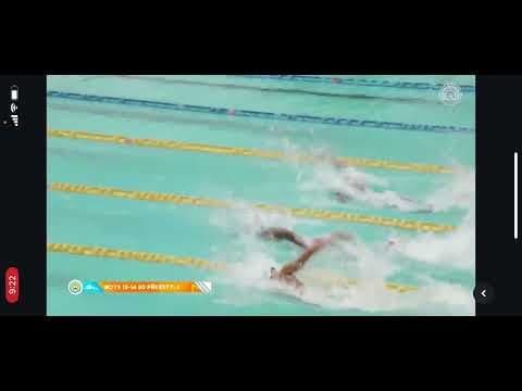 Video of Bahama Games National Championships 13-14 50m Freestyle (Lane 5 w/ white cap and blue tech suit)