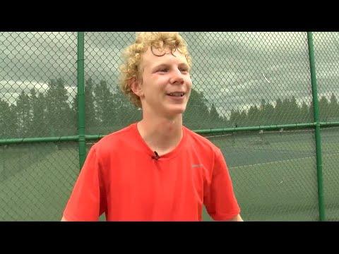 Video of Jesse Dimich-Louvet claims State AA singles; Billings Senior sweeps team titles