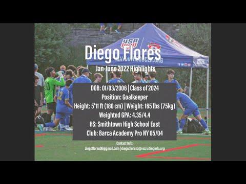 Video of Diego Flores 2024 Goalkeeper - Jan~June 2022 Highlight Reel