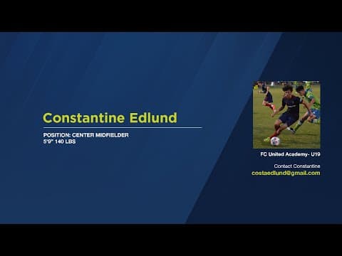 Video of Costa Edlund - Fall 2021 Highlights 