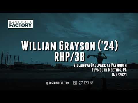Video of William Grayson Baseball Factory