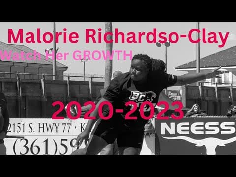 Video of Senior Malorie Richardson-Clay Watch her growth