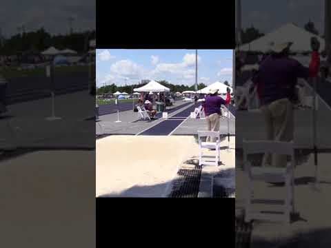 Video of 2021 USATF National Junior Olympics Triple Jump 6th place ALL American (37-8.75ft)