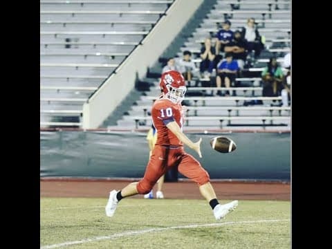 Video of Jamboree Varsity QB & K #10 