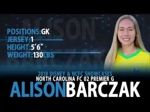 Video of Alison Barczak Soccer Video 
