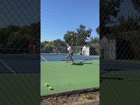 Video of Maya Mosher Tennis point Sept42023